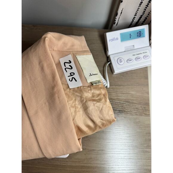 Anthropologie ELEVENSES Glitzen Party Blazer 14 Champagne Sequined Sleeves Glam - Picture 16 of 16